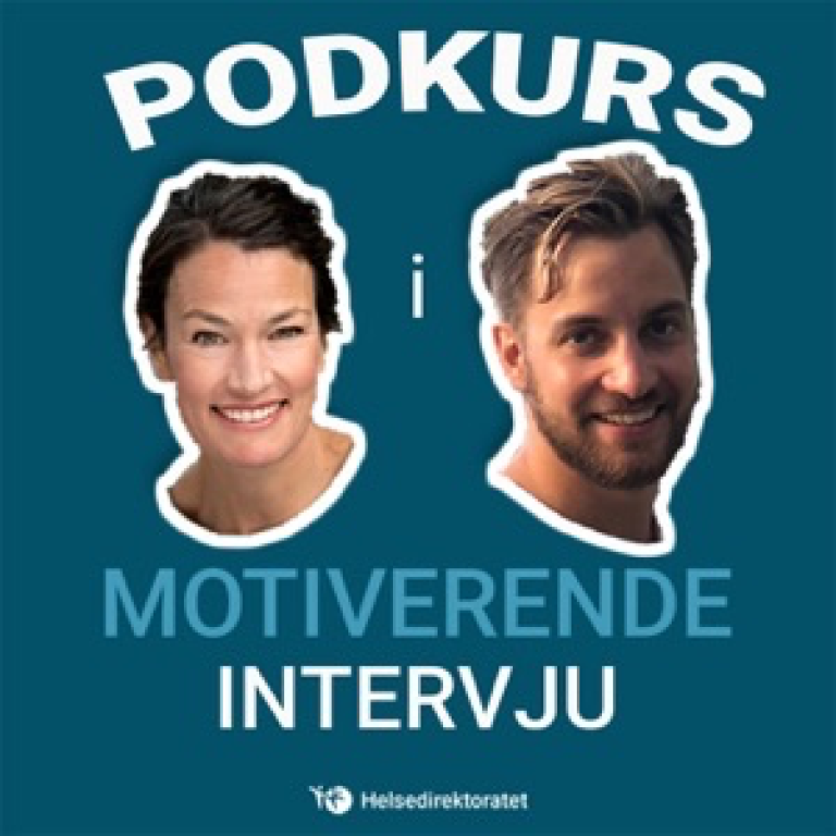 Illustrasjon med deltakere i podcast.